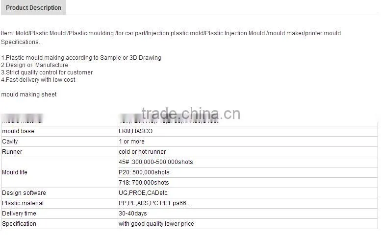 International quality Metal stamping die