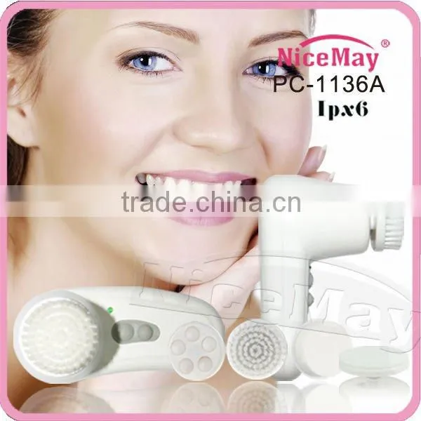 6 in 1 facial cleansing brush