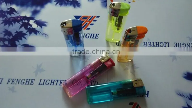 colorful plastic electronic lighter disposable lighter FH-808 the best lighter manufacture