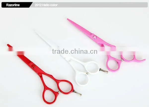 RAZORLINE R8W/ White Teflon Coating/ white hair scissors
