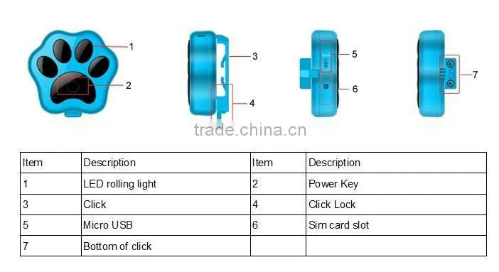 New model V30 smart led light wifi anti-lost small waterproof IP66 long distance gps tracker