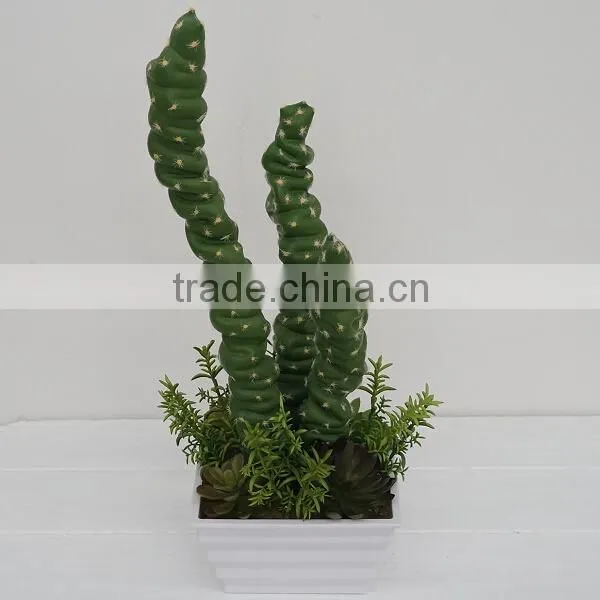 Artificial succulent plant Selling Infoor Artificial Flowering Cactus Plants