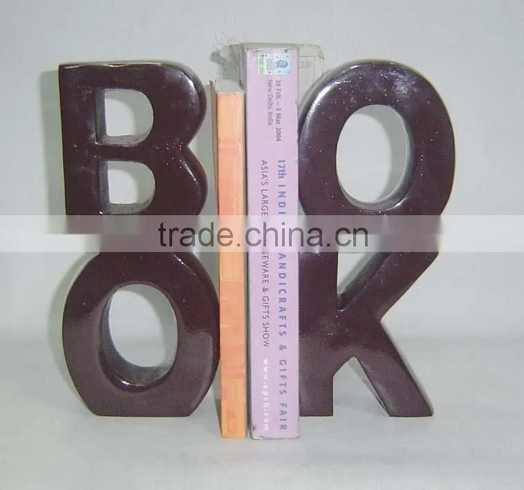 Aluminum Love bookend, Library Bookend, Decorative Bookends