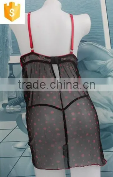 The hot mesh nightie dress g-string suites