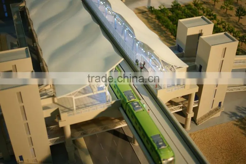 public building model,high-quality train statioan scale model
