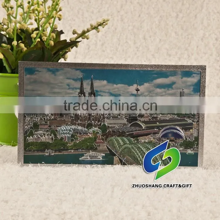 Custom fine high quality aluminum foil fridge magnets