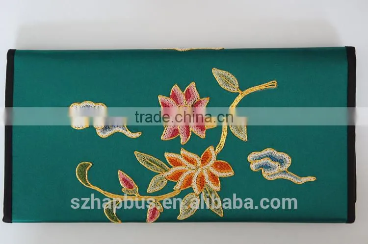Handmade Silk Embroidery Ladies' purse/ Wallet/Handbag