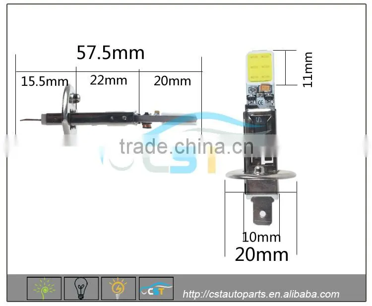 Newest CST High Power H1 12v 2W 200LM fog lamp