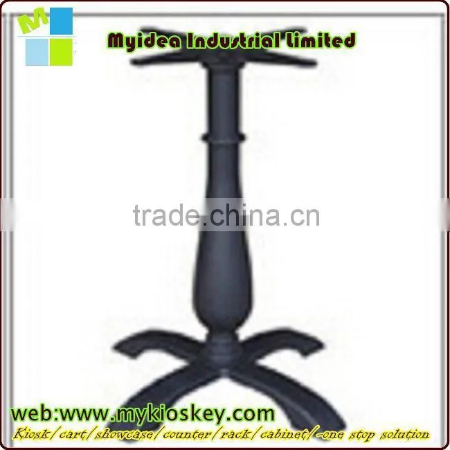HS-A067 round table base chrome metal gold plating machine base for marble table outdoor furniture