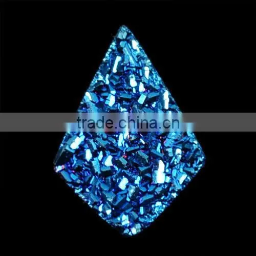 Small grain agate druzy drusy cabochon semi-precious gemstone from China