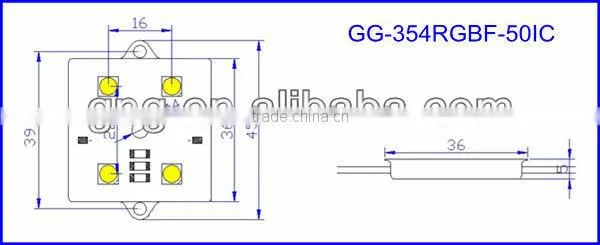 33mm Digital Pixel 2801 12V LED Module lightd programmable