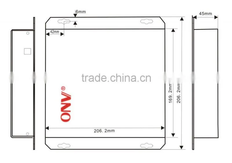 8ch Video fiber optic transceiver with 8CH Video and 1ch Reverse Data