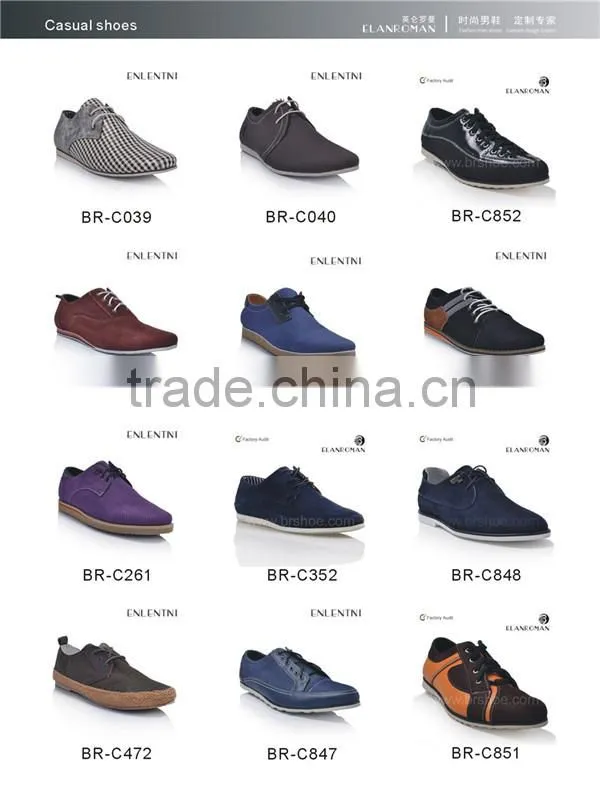High quality lowest price casual leather men shoes