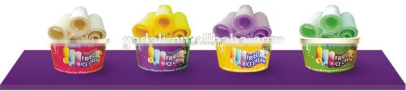 factory supply fried ice cream machine, ice cream fried machine, commercial fried ice cream machine price(ZQR-16)