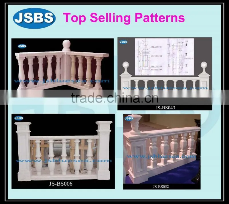 simple design marble balcony balustrade