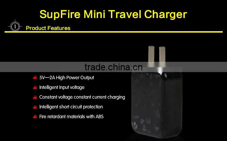 High Quality Mini Travel Charger With USB Output