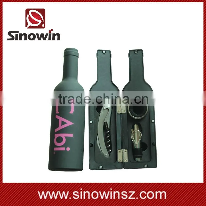 Wine Accessory Tool Gift Set with Pourer Collar Cork-Screw Stopper SW-WS-08
