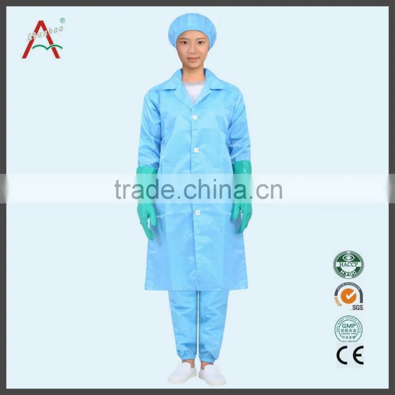 Unisex Long Sleeve ESD Lab Coats