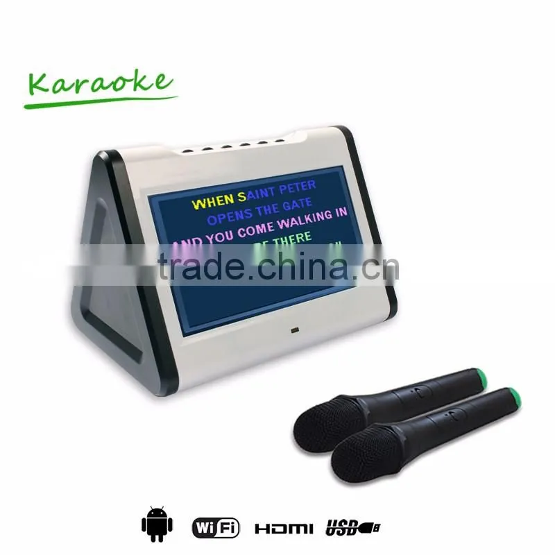 Professional blutooth jukebox,touch screen wifi Karaoke player