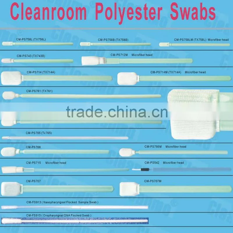 Anti-static Cleanroom Microfiber Head Swab ( Good Substitute for Texwipe Swab)