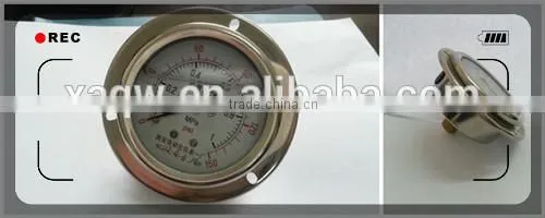 Oil Filled Strong Seismic Pressure Gauge