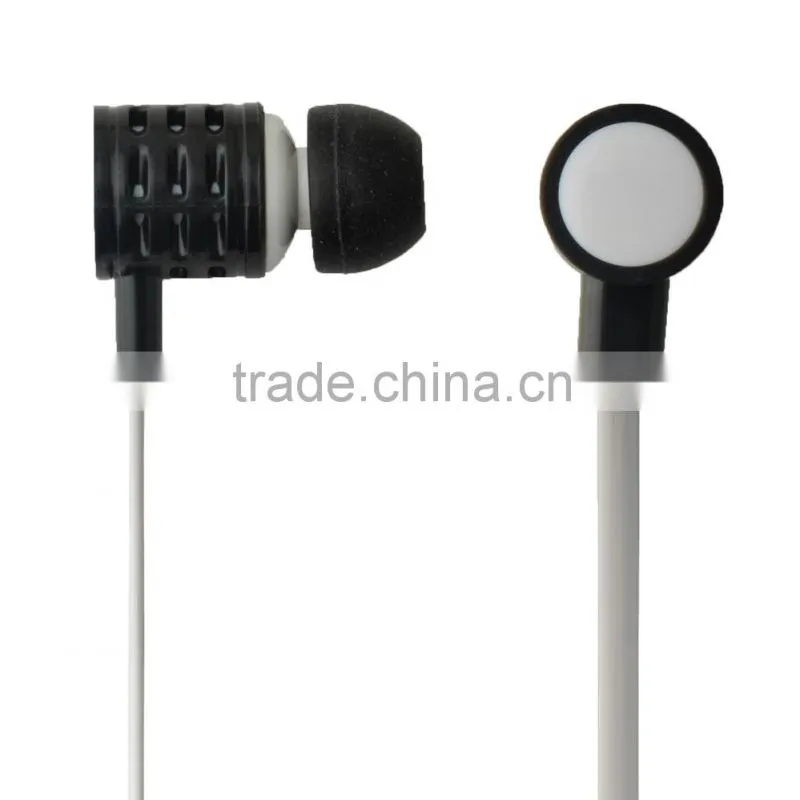 2015 new products print logo Domed logo earphone with OEM brand for promotion