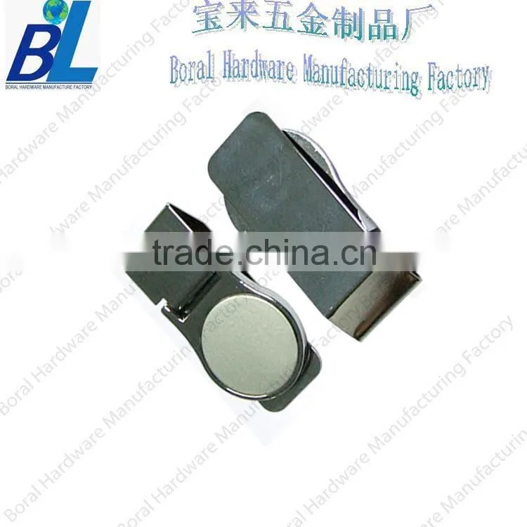 Custom metal hinged money clip with folded