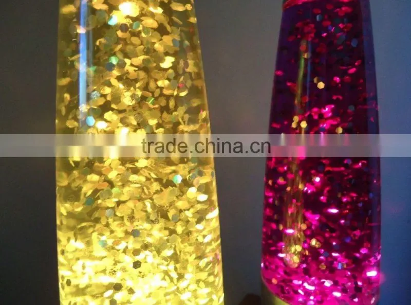 USB LED Flashing Floating Lava Lamp Glitter Lamp