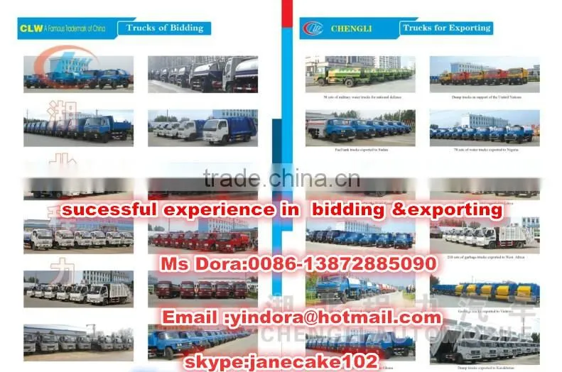 Foton refuse compactor truck for sale