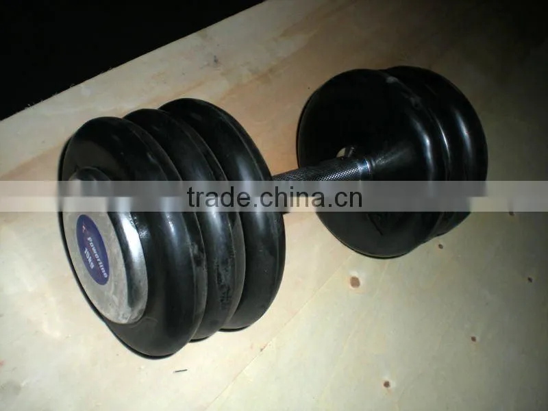 high quality rubber dumbbell