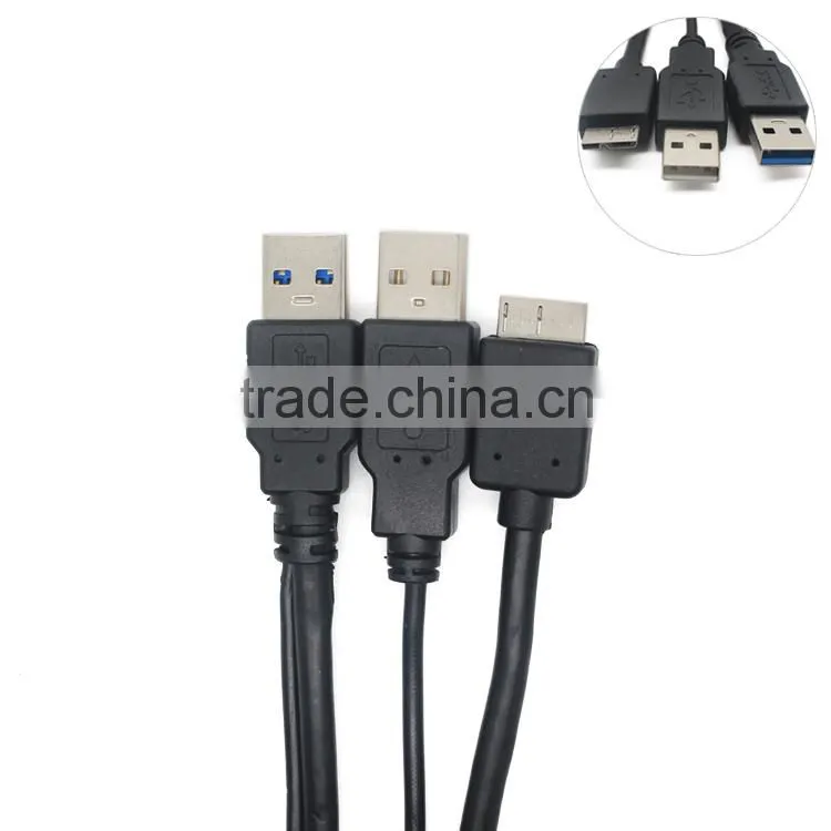 USB 3.0 A Y Cable to Micro Usb3.0 BM with Usb2.0 cable