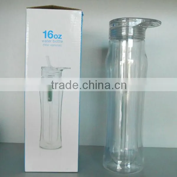 High quality BPA free 480ml/16oz TRITAN filter bottle