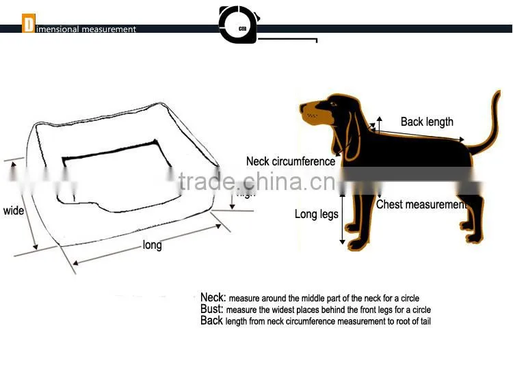 Partypro 2015 China Wholesale Quality Products Pet Supply Luxury Memory Foam Dog Bed