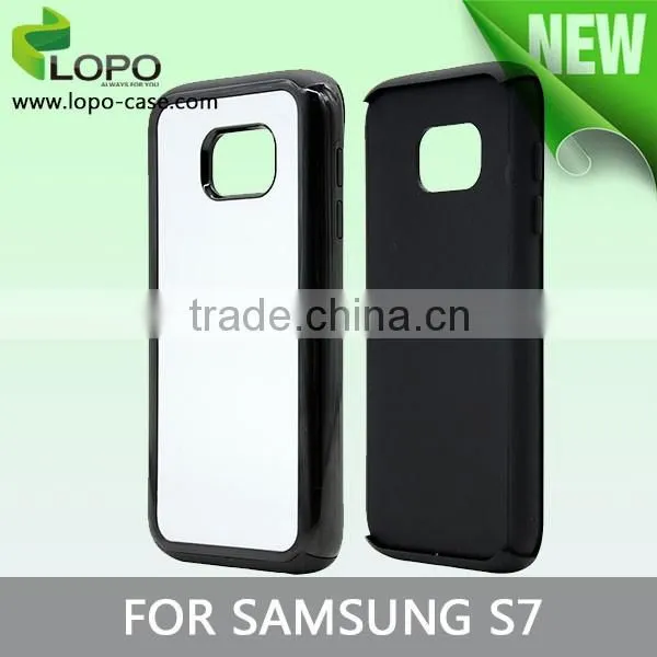 The newest sublimation printed TPU 2 in 1 smartphone cover for Samsung S7