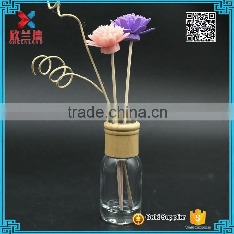 Eco-friendly 190ml Reed Diffuser Glass Bottle cute round shape
