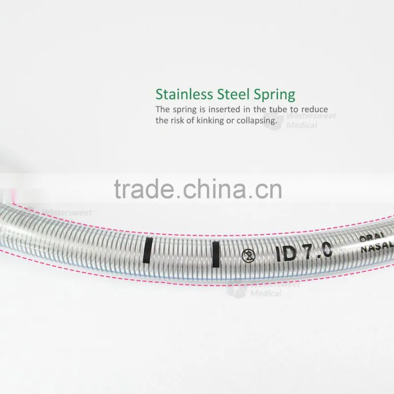 Medical grade pvc tracheal tube ett surgical supplies