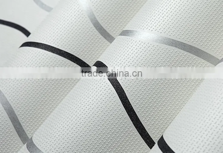 Latest designer interior decoration modern curve wave wallpaper