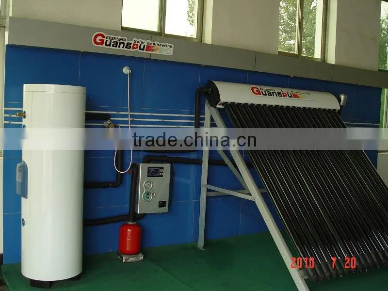 China patented split double vacuum heat pipe solar water heater