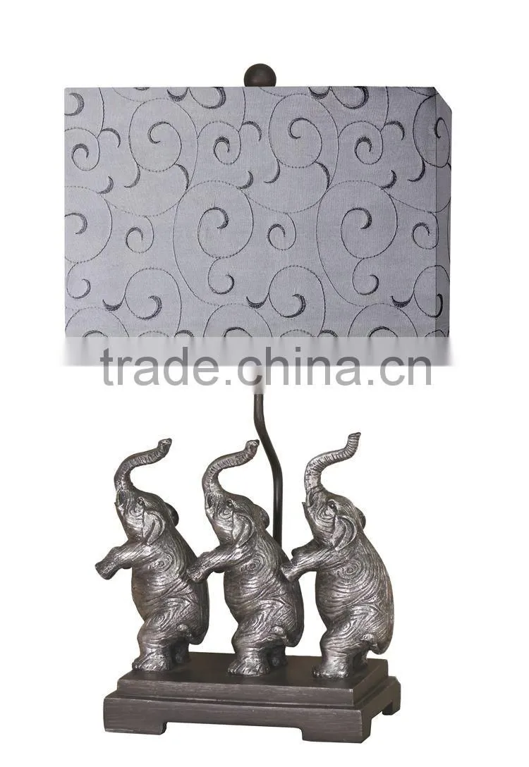 Lovely three elephants table lamps for kids room