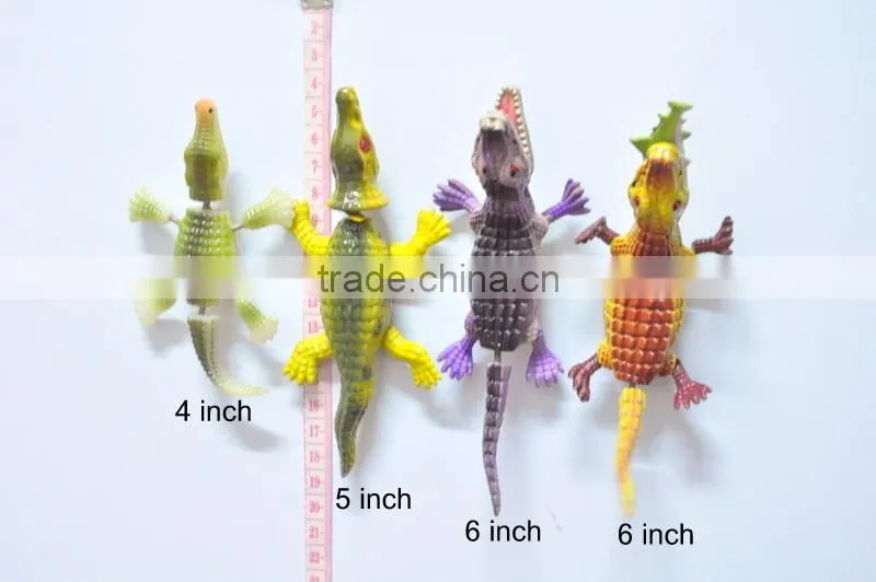6 inch Plastic Crocodile Eat Fish Handmade Popular Fridge Magnet