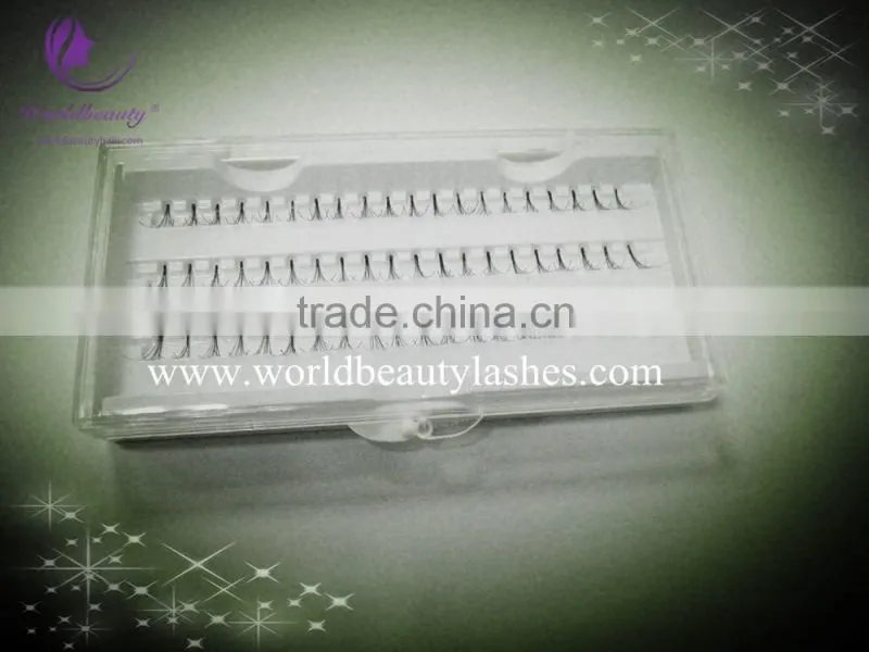 worldbeaut knotted and knotless cluster lashes extensions/push-up lashes /flare lashes/cluster lash extensions