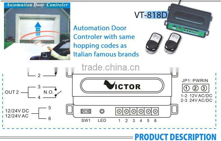 Professional factory remote controller for garage door learning remote control
