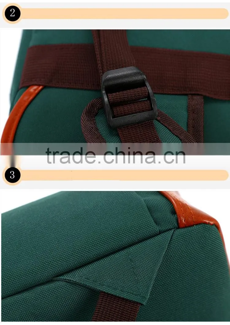 fashion canvas school backpack laptop bag backpack
