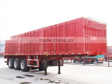 High quality wing transport truck trailer for carrying home appliances, textiles, and building materials