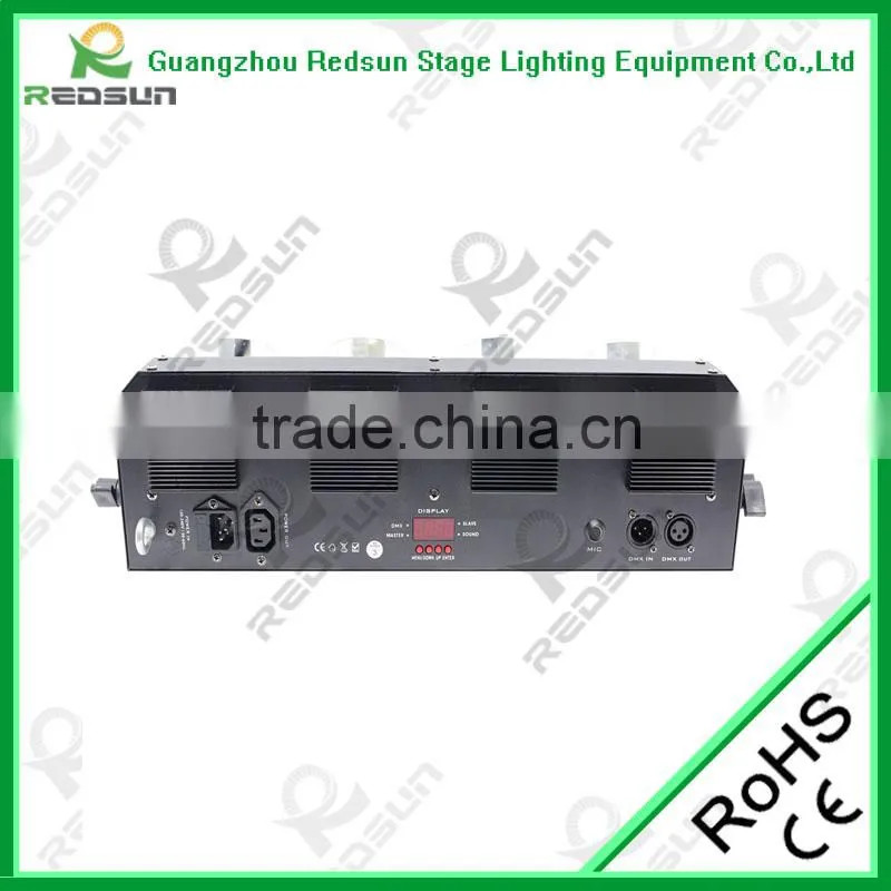 Professional delicate 60W DMX RGBW 4in1 LED Four Head Scan Light