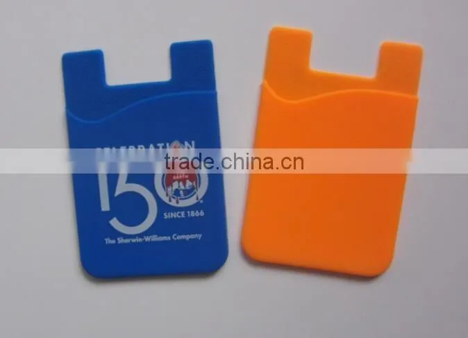 Promotion Gift Silicone Smart Wallet With Snap Stand for Cell Phone