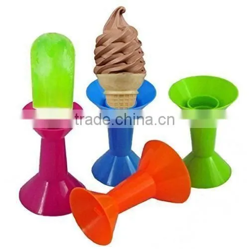 NEW No Drip kids Popsicle Ice Cream Cone Holder Universal Food Holder