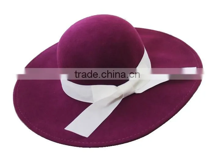 Light Green 100% Wool Felt Hats , Felt Hat Manufacture