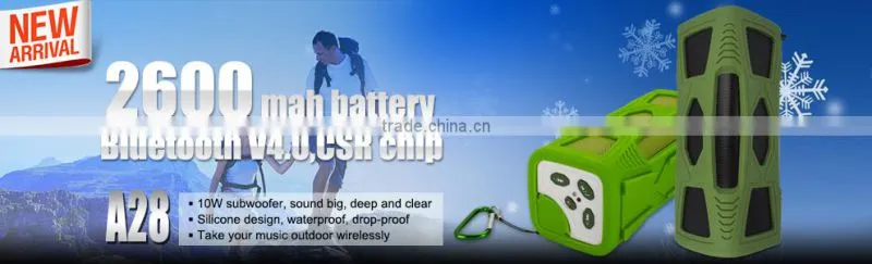Outdoor 10W Stereo Bluetooth Speaker with Waterproof Shockproof Hands Free Phone Function