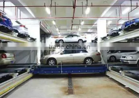 Horizontal shifting mechanical parking system